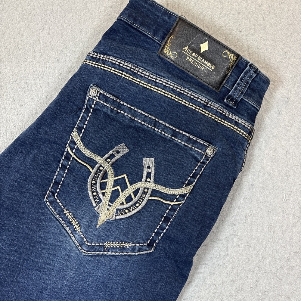 Ace of diamond Premium Jean Embroidered Pocket Stretch 36X30